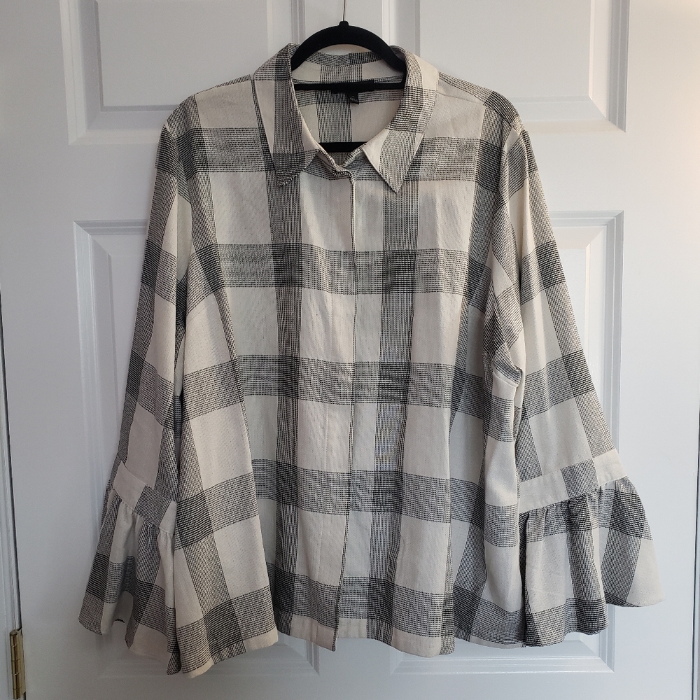 Lane Bryant Checkered Shirt